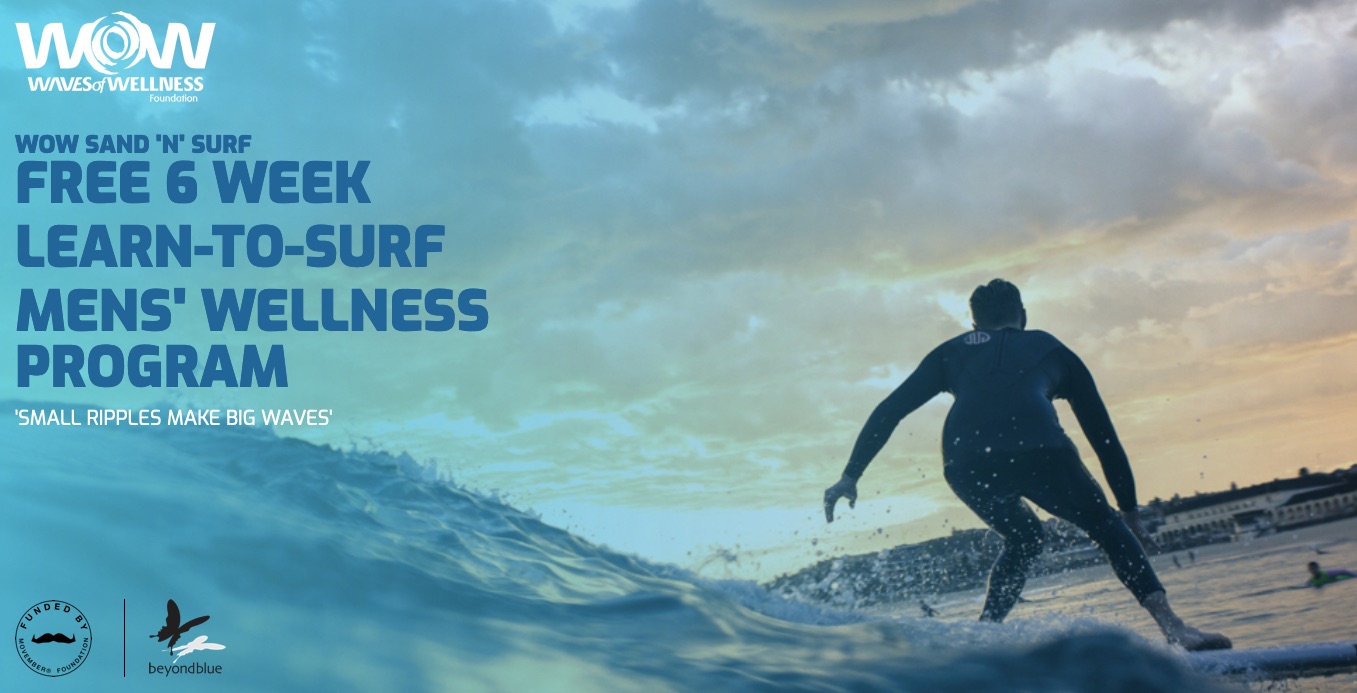 Learn to Surf Men's Wellness Program